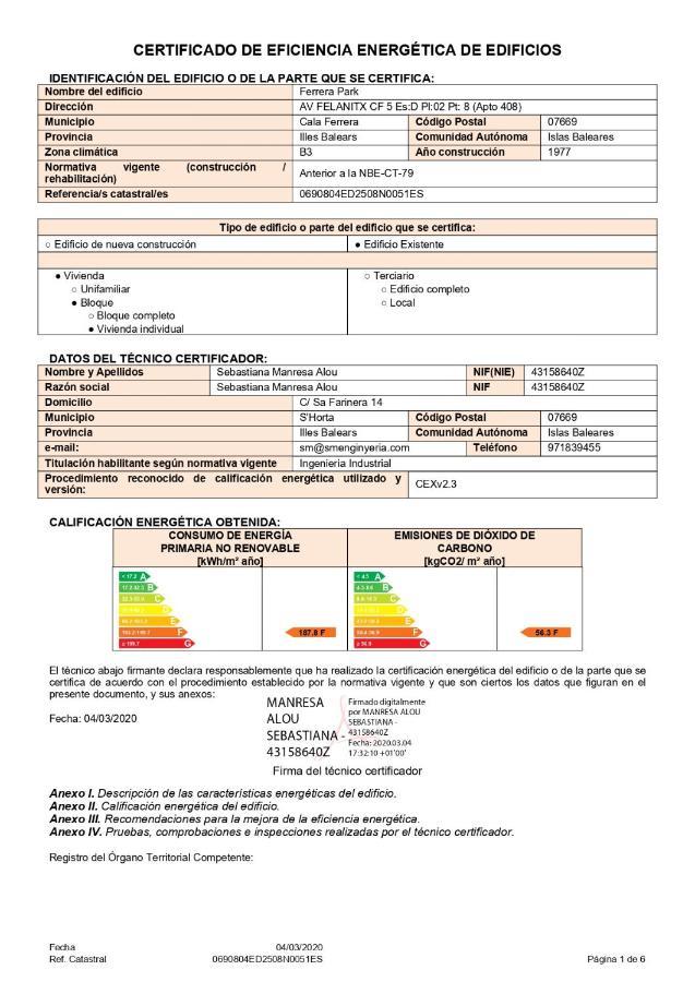 Appartement Ferrera Park Vue Mer 卡拉费若拉 外观 照片
